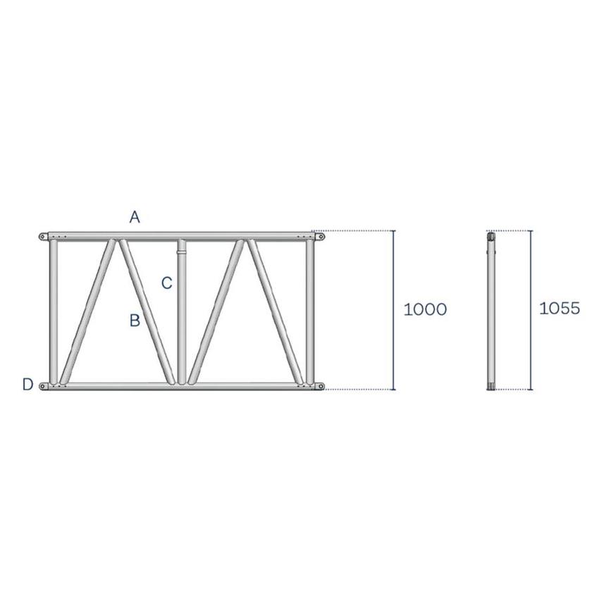 Litec FL105186V   PREIS AUF ANFRAGE !!! HL 105 cm. ladder - cm. 186 truss