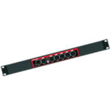 Swisson XSP-3R (Rack), DMX-Splitter *ohne Schuko* 1x 3pol IN - 5x 3pol OUT + 1x 3pol thru