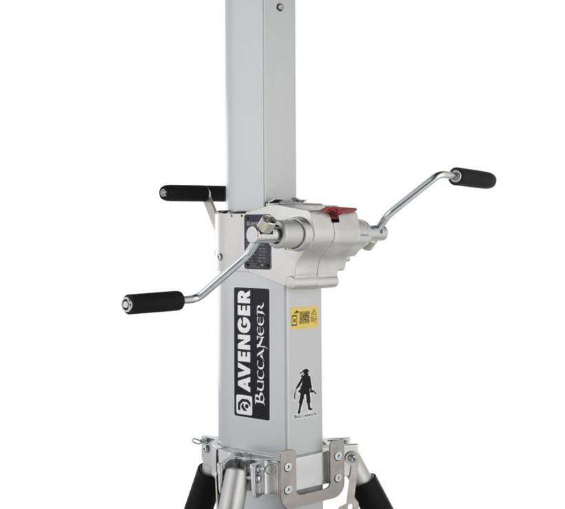 Avenger Buccaneer Wind-Up-Stativ, sicheres Stativ für schwere Scheinwerfer