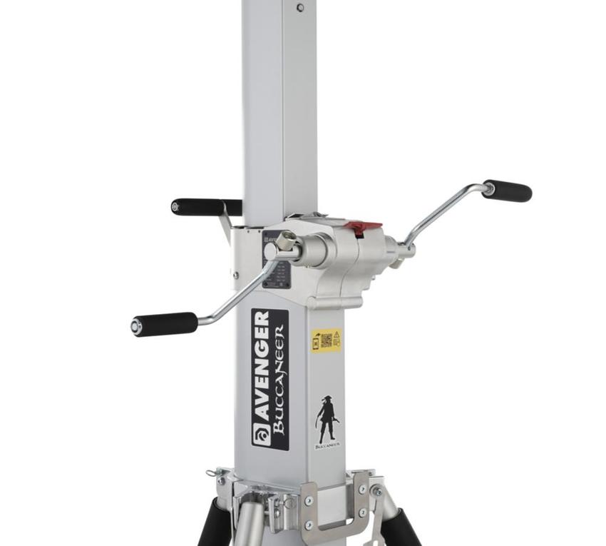 Avenger Buccaneer Wind-Up-Stativ, sicheres Stativ für schwere Scheinwerfer