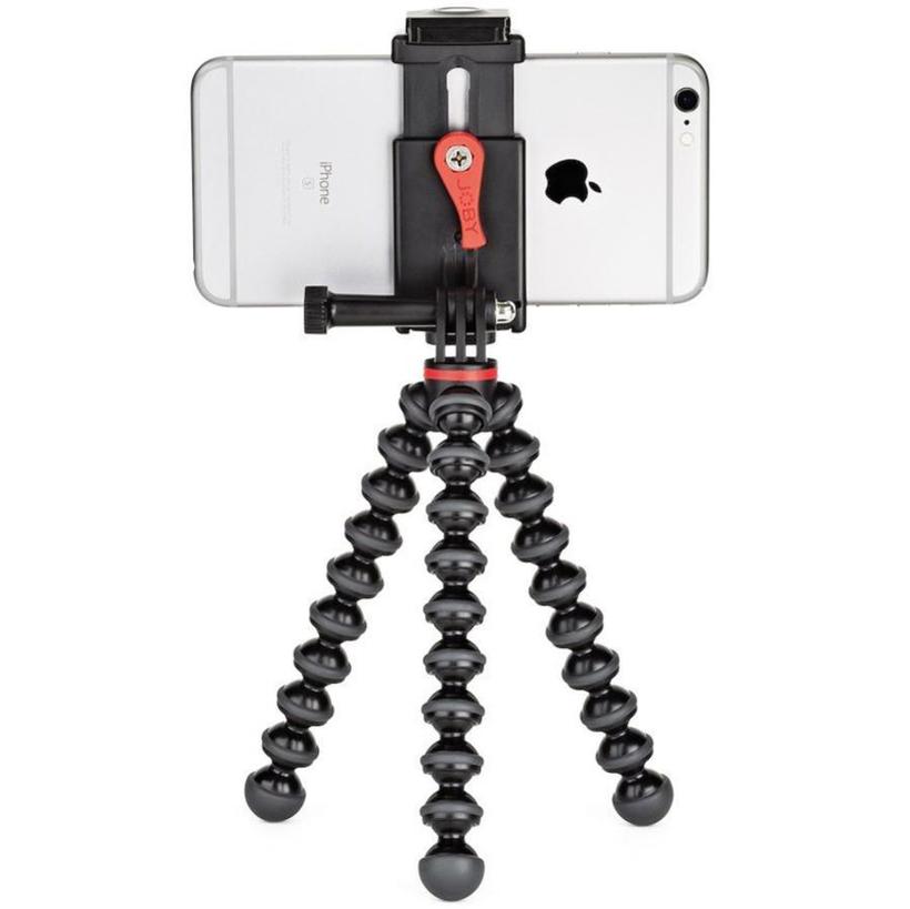 JOBY GripTight Action Stativ Kit Smartphones oder Action Kameras, All-in-one Video-Stativ für Smartphones und Action