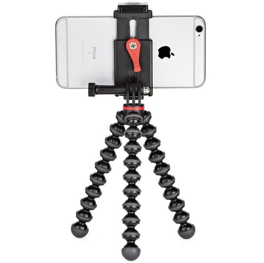 JOBY GripTight Action Stativ Kit Smartphones oder Action Kameras, All-in-one Video-Stativ für Smartphones und Action