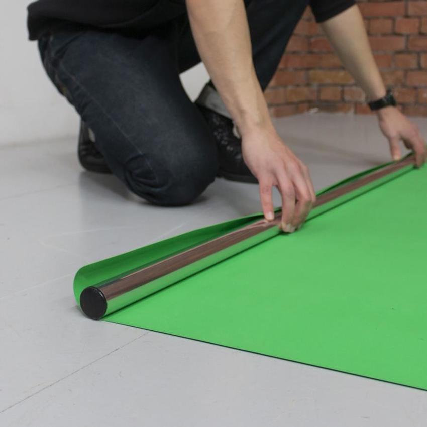 Vinyl Floor Strip 1.37m x 4m Chroma Key Green Passt perfekt zur Manfrottos Chromakey Hintergrund-Reihe