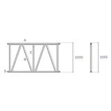 Litec FL105086V High Load Gabeltraverse HL 105 cm. ladder - cm. 86 truss/gate