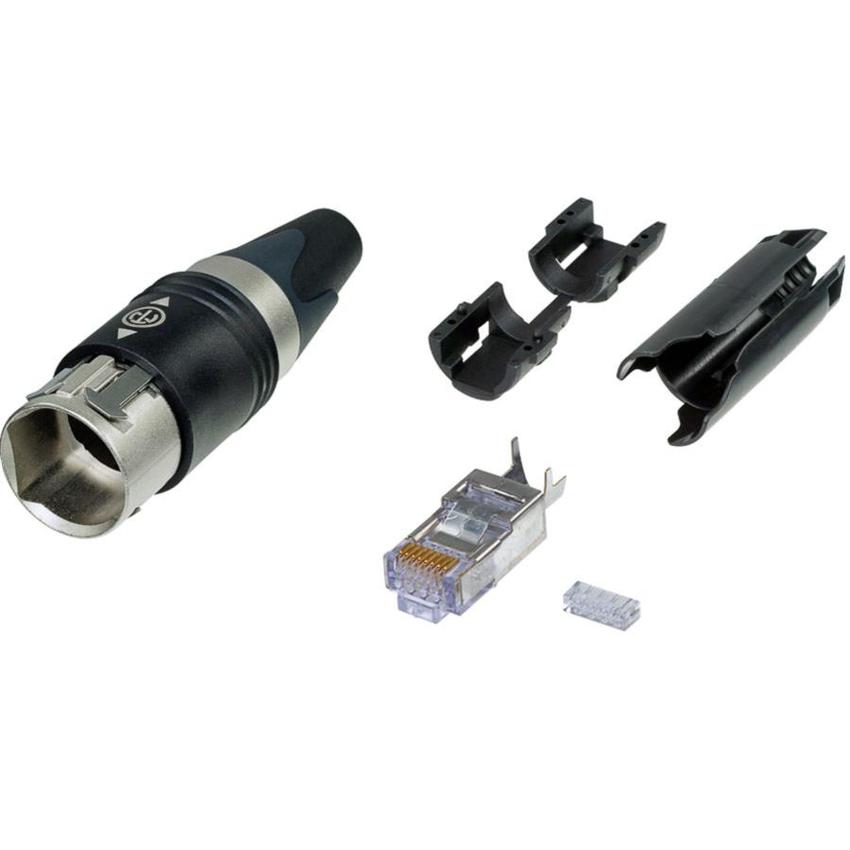 Neutrik Kabelstecker CAT6 zur Eigenmontage für Kabeldurchmesser 5.5-6.5mm, IP65