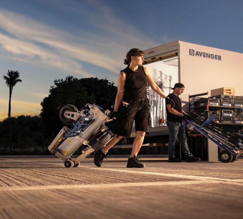 Avenger Buccaneer Wind-Up-Stativ, sicheres Stativ für schwere Scheinwerfer