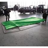Manfrotto Panorama Hintergrund 4m (Chromakey Grün) 4m x 2.3m (Kit mit Stoff und Rahmen)