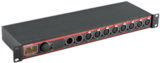 Swisson XPD-28-3R (Rack), RDM-DMX-Splitter *ohne Schuko* 2x 3pol IN - 8x 3pol OUT, 2:8 A/B-Splitter, 19" Rack