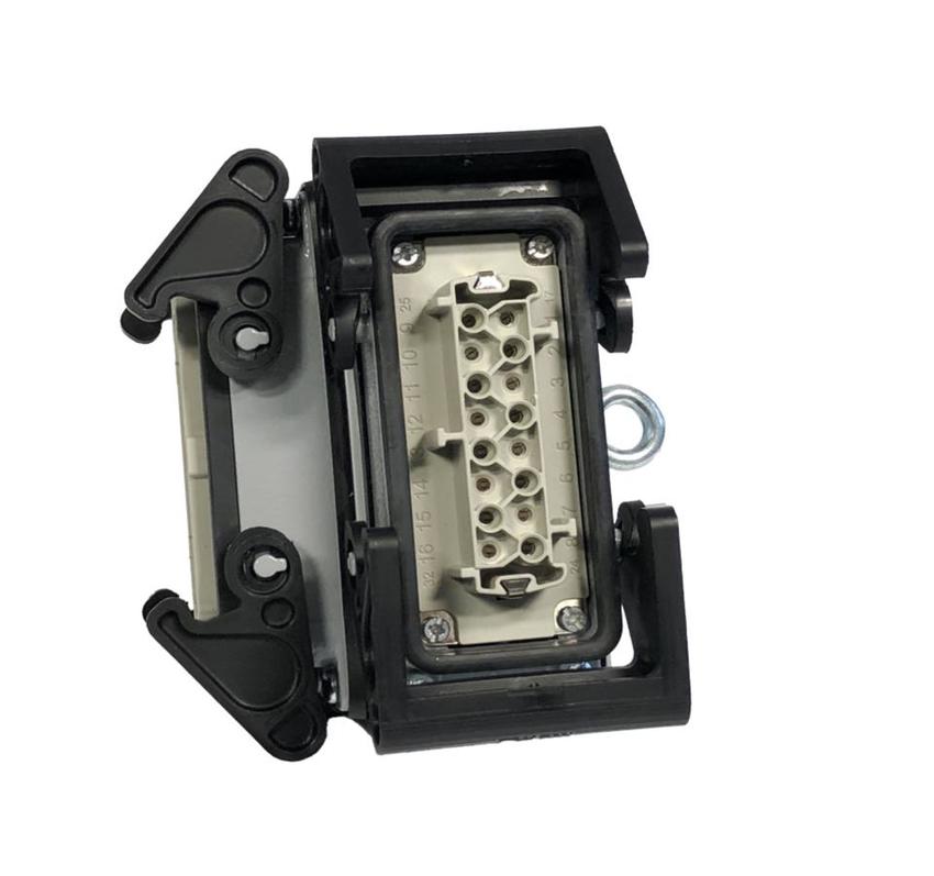 Ultralite Y-Splitter für 16pol Stecker (1x IN, 2x OUT) (Harting, u.ä.), rückseitig Öse mit 10mm Öffnung