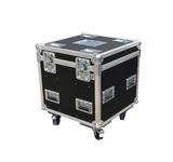 Case Packmaßcase 600x600x600, heavy duty, schwarz, 2x Trennbretter , inkl. Rollen (ca. 100mm Mehrhöhe)