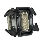 Ultralite Y-Splitter für 16pol Stecker (1x IN, 2x OUT) (Harting, u.ä.), rückseitig Öse mit 10mm Öffnung