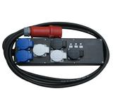 Ultralite Stromverteiler STG 16A, Indoor, IP40, IN: CEE16 Kabel 2m/seitlich, OUT: 6 Schuko