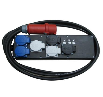 Ultralite Stromverteiler STG 16A, Indoor, IP40, IN: CEE16 Kabel 2m/seitlich, OUT: 6 Schuko