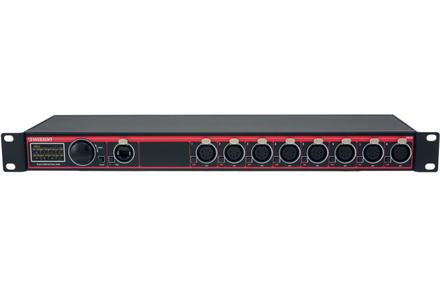 Swisson XND-8R5 Ethernet Node (Rack), *ohne Schuko* 1x RJ45 IN - 8x 5pol OUT, Art-Net auf DMX Wandler