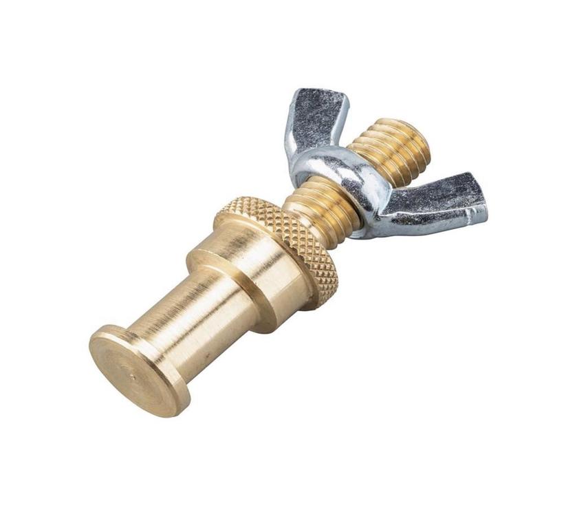 MANFROTTO ROUNDED 16MM LIGHTING STUD M10 Scheinwerferzapfen inkl. Flügelmutter, Gewindelänge 25mm