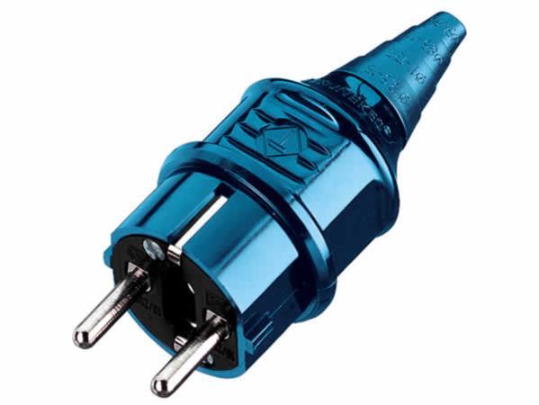 Schukostecker Mennekes 10838 Polyamid IP 44, Farbe blau, nur in VPE 20 Stück lieferbar