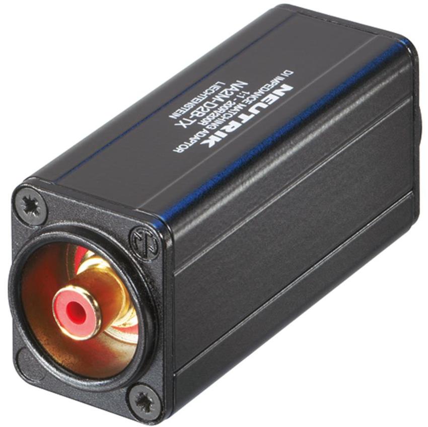 Neutrik Minitrafo, Sym.Adapter, 3polXLR male- Cinch, rot Serie: Adapter XLR-3-ST/Cinch-BU