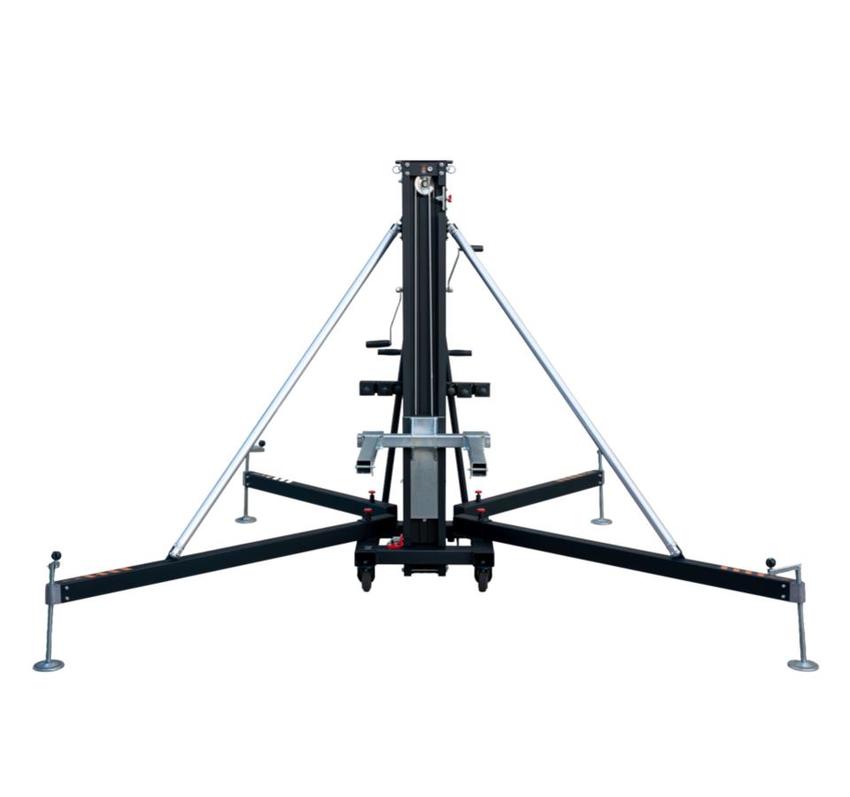 Fantek Gabellift FT6033, schwarz, **NEUER CODE: FT6045** max. Höhe 5.95m,  max. Auflast 515kg/455kg, Winde CAB-900