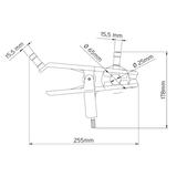 MANFROTTO SKY HOOK GAFFER GRIP Verstellbarer Gaffer Grip --> 25-65mm Klemmbereich