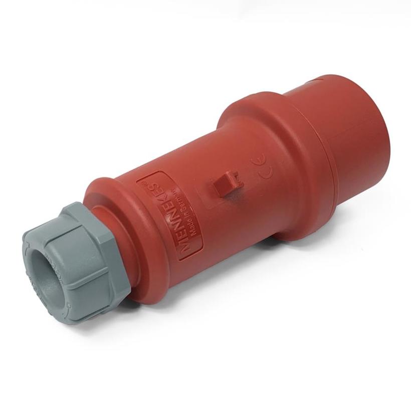 CEE Mennekes, 5pol, 16A/400V, Stecker, Farbe rot, IP44 "ProTOP II", die Neuen Modele ME3207