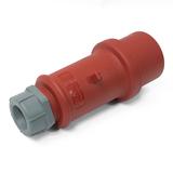 CEE Mennekes, 5pol, 16A/400V, Stecker, Farbe rot, IP44 "ProTOP II", die Neuen Modele ME3207