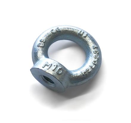 Ultralite Ringmutter M10, ähnlich DIN582, verzinkt Tragkraft 230kg, Material C15