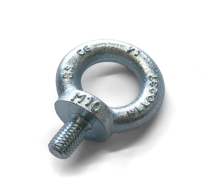 Ringschraube, M10, ähnlich DIN580, verzinkt, Tragkraft 230kg Material C15,  Länge:12mm