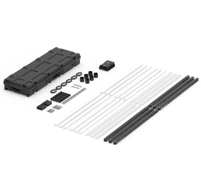 ARRI Omnibar Production Kit black - LED bar Syst.32 px. zones, Flat & Round Diff, Intensifier, Power Cable, IP65