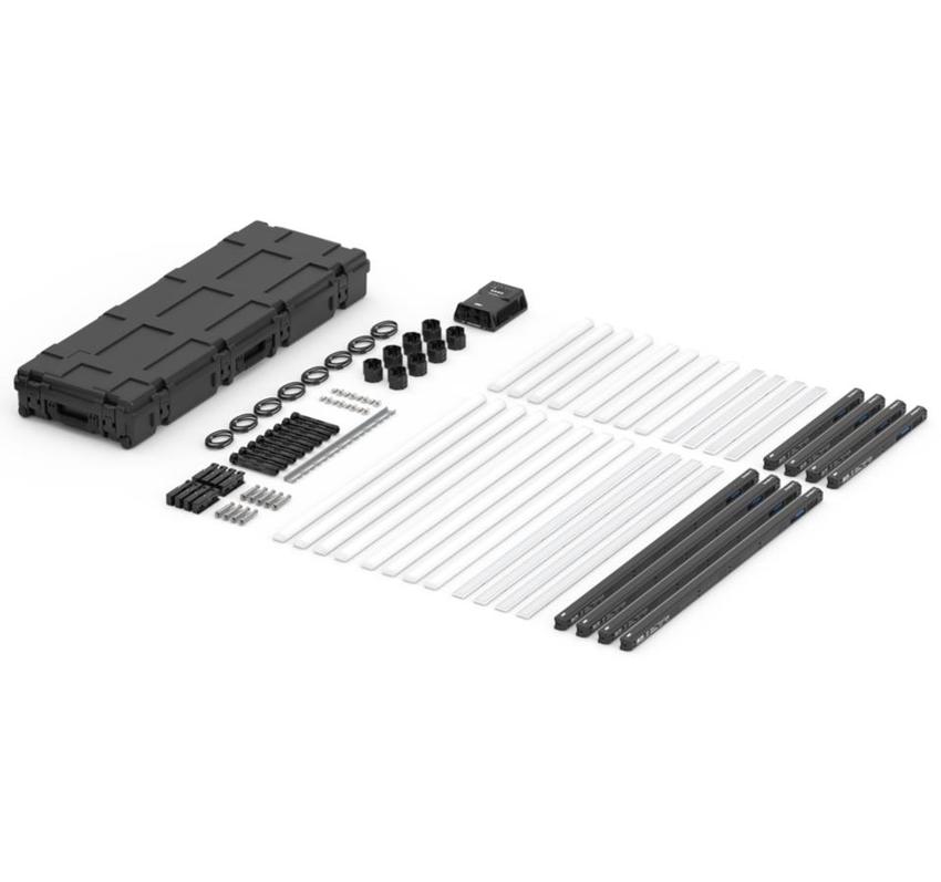 ARRI Omnibar Combo Kit black - LED bar Syst. 16/32 px. zones, Flat & Round Diff, Intensifier, Power Cable, IP65