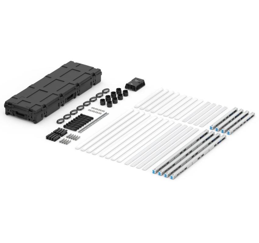 ARRI Omnibar Combo Kit blue/silver - LED bar Syst. 16/32 px. zones, Flat & Round Diff, Intensifier, Power Cable, IP65
