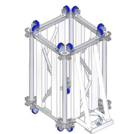 Litec MTS52R105H RL105 3 ways sleeve block with hoist support - Maxitower 52
