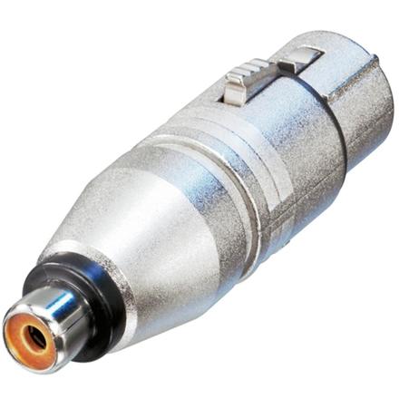 Neutrik 3pol-XLR Kabelbuchse - Cinch (RCA) Buchse Serie: Adapter XLR-3-BU/Cinch-BU