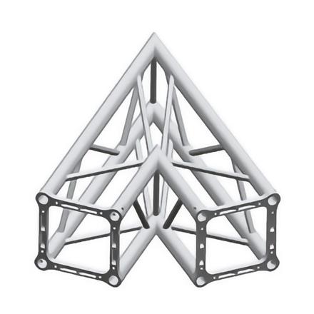 Litec QX25SAL2045 ST 25 cm. square - 2 way 45° corner