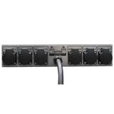 Ultralite Stromvert. STVPA 16A, IN: CEE16 Kabel 2m/rücks. OUT: 1 CEE16, 6 Schuko rücks., 3 Schuko vorne, 3 LS C16