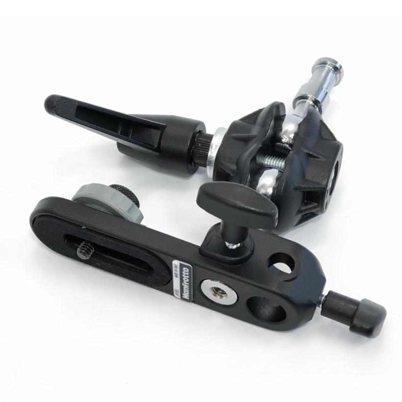 MANFROTTO DOUBLE BALL JOINT HEAD Doppelter Kugelgelenkkoppf  mit Kameraplattform