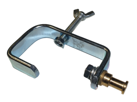 Ultralite C-02 Clamp mit 16mm TV-Zapfen (für 50mm Truss) mit Truss-Protection