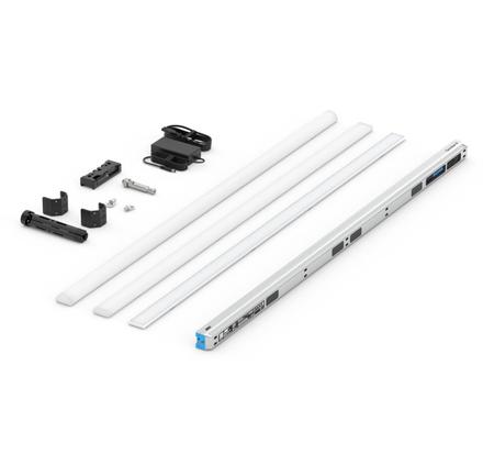 ARRI Omnibar 4 Single Set blue/silver - LED bar Syst. 32 px. zones, Flat & Round Diff, Intensifier, Battery Charger, IP65