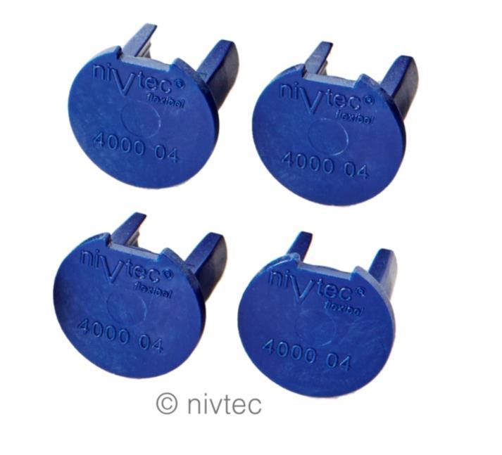 Nivtec Ersatzteil, Kappe für Podeste, blau, 