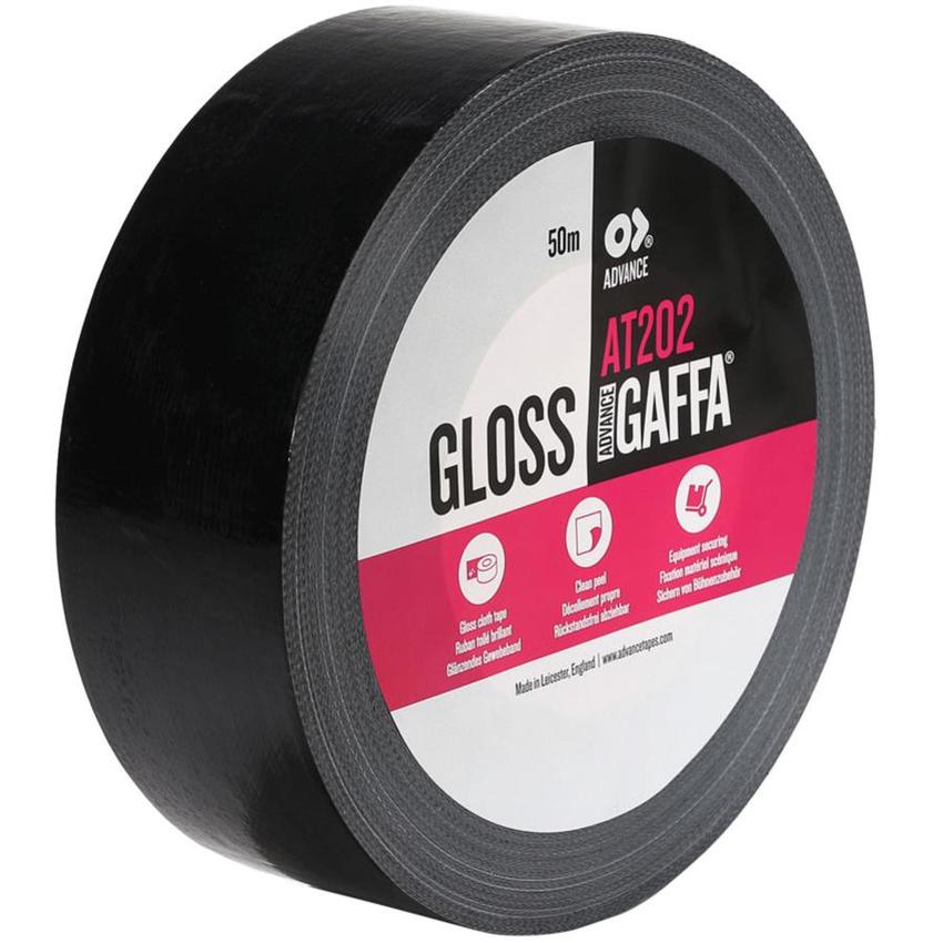 Advance Tapes AT 220  50mm/50m, schwarz, Kantenband für Messeböden-->NICHT MEHR LIEFERBAR!!-->NEU: GAAT175B