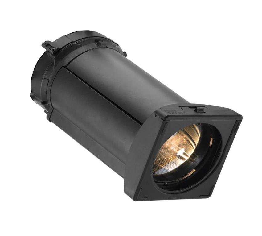 SPX FIXED LENS, 19° Fixed beam lens tube, for use with ACCLAIM PLE, SPX, SPX LED & LEKO LED Lightsources, black