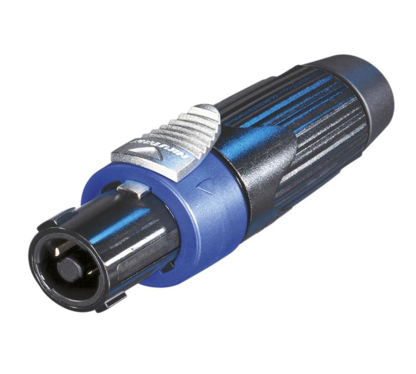 Speakon 4pol Kabelbu., schwarz-verchromtes Metall-Gehäuse, NACHFOLGER:: NLT4FXX-BAG