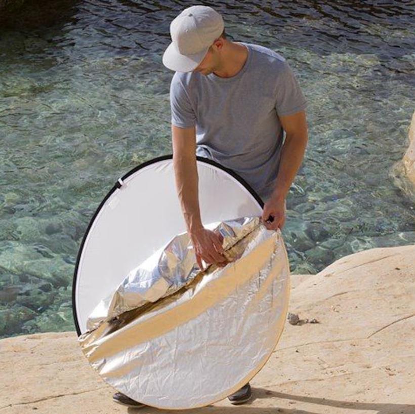 Manfrotto Rundreflektor 5 In 1 Diffuser mit Gold/Weiß & Sunfire/Silber 120cm