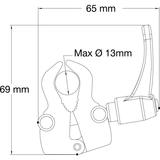 MANFROTTO NANO CLAMP (new code 386B-1) -->Klemmbereich: 13-35mm