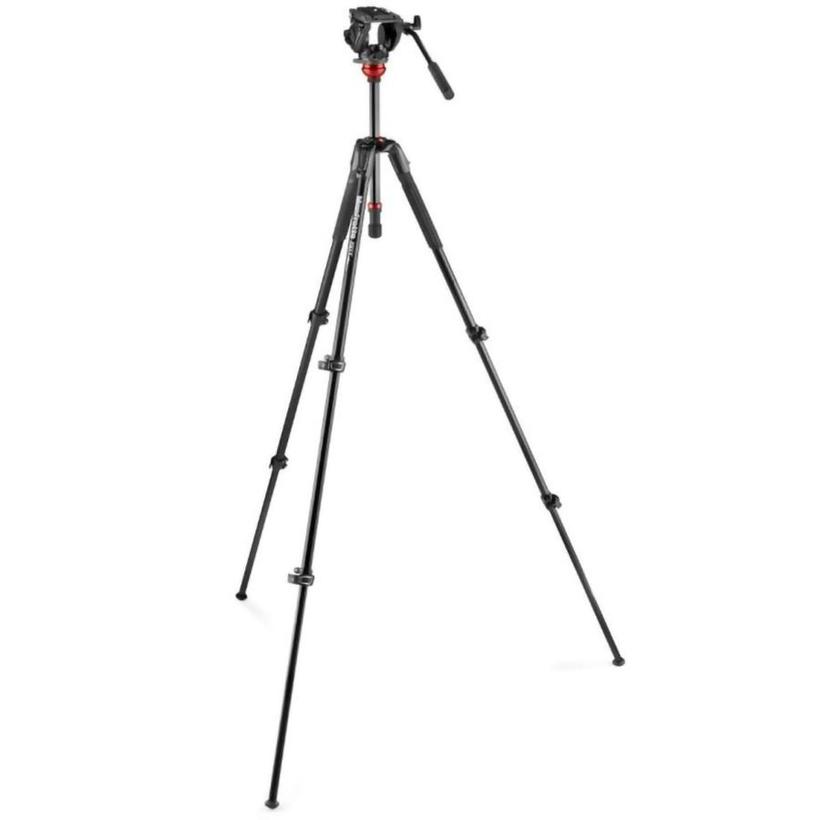 MANFROTTO 190X Video Alu Stativ mit 500 Fluid Videokopf 