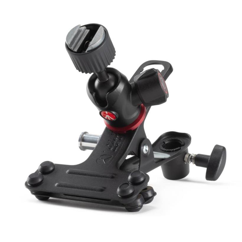 MANFROTTO COLD SHOE SPRING CLAMP Federklemme mit Zubehörschuh -->bis Ø40mm Klemmbereich