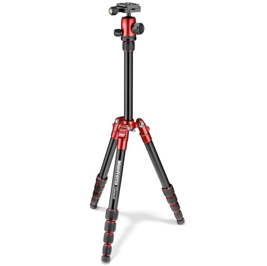 MANFROTTO Kleines Element Traveller Alu Stativ mit Kugelkopf rot --  RESTPOSTEN!!!!