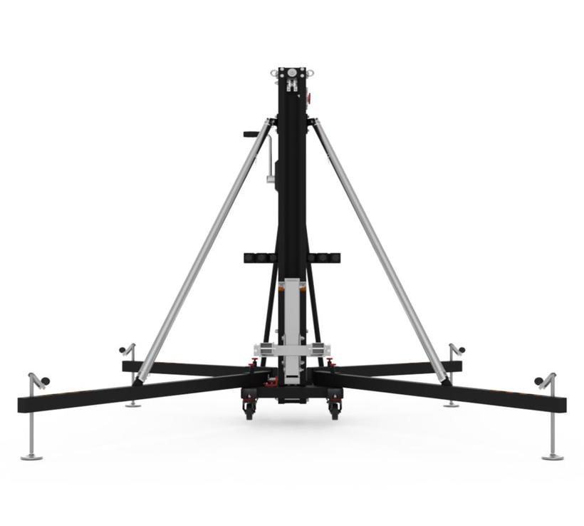 Fantek Gabellift  FT5023, schwarz, LoadSense-System, max. Höhe 4.98m, max. Auflast 235kg/455kg, 500kg Doppelwinde