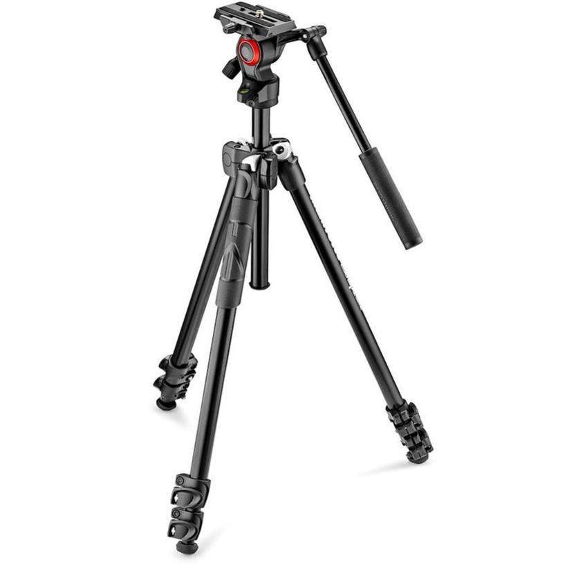 MANFROTTO 290 Light Alu Stativ mit Befree Fluid Videokopf 3 Segmente