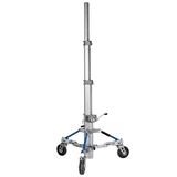 MANFROTTO LONG JOHN SILVER JUNIOR STAND FF EQUIPPED WITH FOAM FILL WHEELS !!AUSLAUFARTIKEL!!RESTPOSTEN!