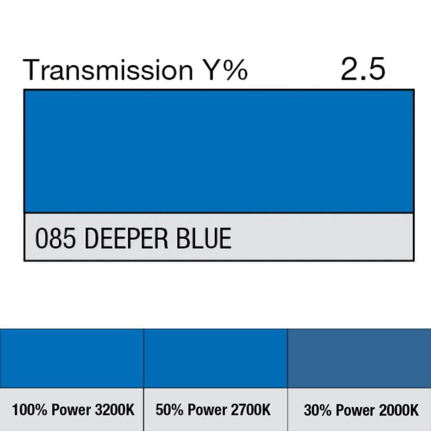 LEE-Filters, Nr. 085, Rolle 762x122cm normal, Deeper Blue